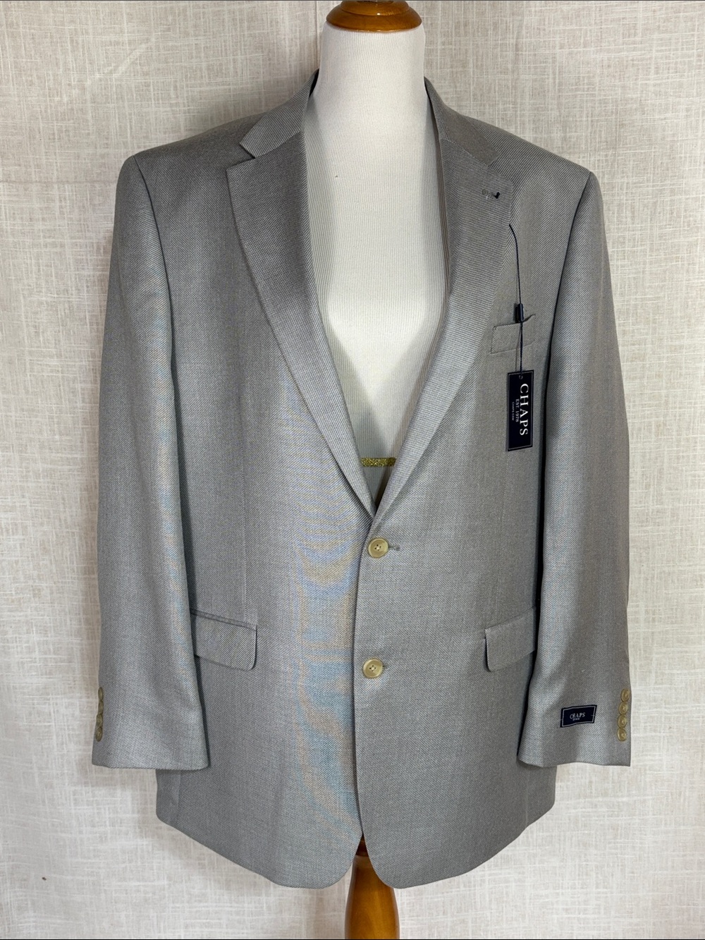 Chaps Men's Gray Two-Button Sport Coat Blazer